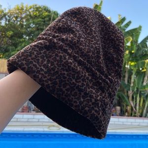 Y2K Cheetah print beanie
